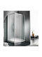 Starlet Corner Entry CS10070F-100 Cabin for Shower with Sliding Door 100x70x180cm Fabric