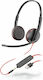 Plantronics Blackwire 3225 On Ear Multimedia Ακουστικά με μικρόφωνο και σύνδεση 3.5mm Jack / USB-A
