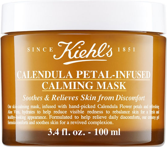Kiehl's Calendula Petal-Infused Μάσκα Ομορφιάς Προσώπου για Αναζωογόνηση / Λείανση 100ml