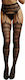 Shots Le Desir Suspender Striped Pantyhose Sexy Tights Black