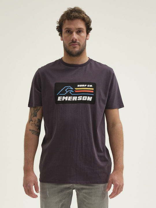 Emerson Herren T-Shirt Kurzarm Off Black