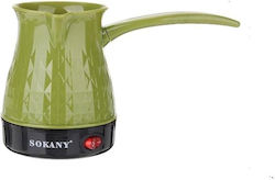 Sokany SK-219 Electric Greek Coffee Pot 600W with Capacity 500ml Green