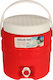 Keskor Βρυσάκι Container with Faucet Thermos Plastic Red 5lt with Handle 42574-2