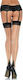 Leg Avenue Plus Size Cuban Heel Lycra Sheer Thigh High with Backseam Sexy Socks Beige