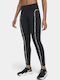 Dri-Fit One Luxe Icon Clash Running Damen Gekürzte Leggings Schwarz