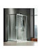 Axis Corner Entry Καμπίνα Ντουζιέρας με Συρόμενη Πόρτα 110x100x185cm Clean Glass