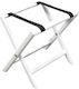 Wooden Foldable Hotel Luggage Rack White with Dimensions 50x38xH49cm Foldable