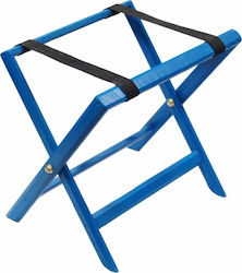 Wooden Foldable Hotel Luggage Rack Blue 000.083/BL