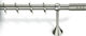 Viobrass Metallisch Vorhangstange Einfach Φ25mm 260cm Nickel Matte