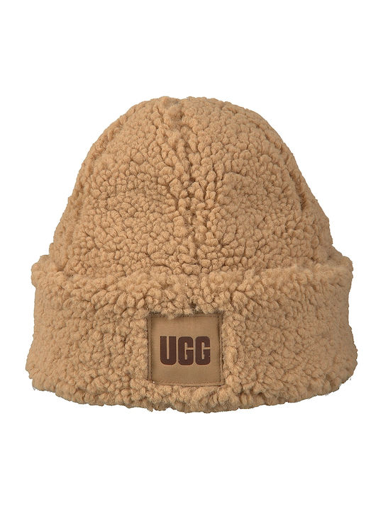 Sherpa Cuff Beanie Γυναικείος Σκούφος σε Μπεζ χρώμα