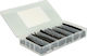 DeLock Heat-Shrink Tubing Case with Shrinkage Degree 2:1 100 Pieces Black 100 pcs 86271