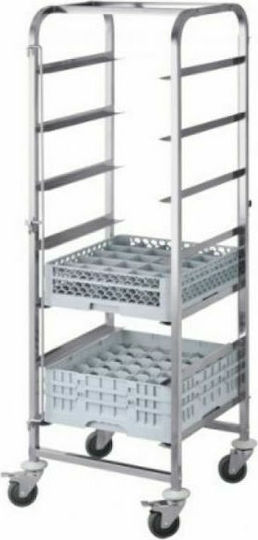 Rnt Carucior pentru bucătărie comercială pentru coșuri de spălat CEDW-7 H170xL51xL56cm