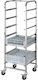 Commercial Kitchen Food Cart for Dish Baskets H170xW56xD51cm