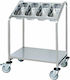 Ready Καρότσι Επαγγελματικής Κουζίνας Υ106.5xΠ81xΒ57cm