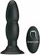 Pretty Love Silicone Anal Plug Stimulation with Remote Control Anal Plug with Wireless Functionality and Vibration Black 13.5cm
