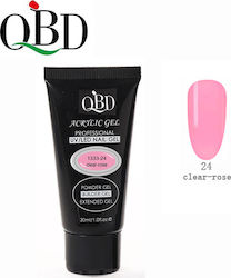 QBD Acrygel Гел за изкуствени нокти Роза Clear ...