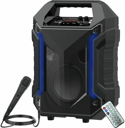 Moveteck Karaoke Speaker with Wired Microphone and Lighting Effects TF4168 22163 Black