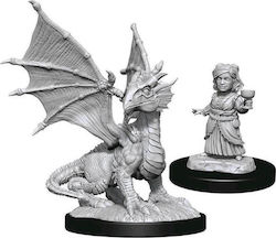 WizKids Dungeons & Dragons Nolzur's Marvelous Miniaturen Unbemalte Figur Silberdrache Wyrmling & Weibliche Halbling WizKids Dungeons & Dragons Nolzur's Marvelous Miniaturen Unbemalte Figur Silberdrache Wyrmling & Weibliche Halbling
