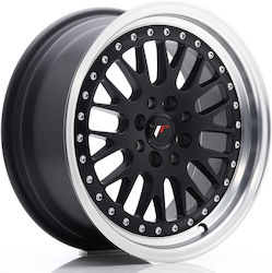 Japan Racing Wheels Car Aluminium Wheel JR10 16"x7" Matt Black/Machined Lip