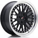 Japan Racing Wheels Αλουμινιού Αυτοκινήτου JR10 16"x7" Mattschwarz/bearbeitete Lippe