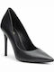 Michael Kors Keke 40F9KEHP4L Leather Pointed Toe Heel Black