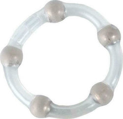 Calexotics Metallic Bead Ring Clear