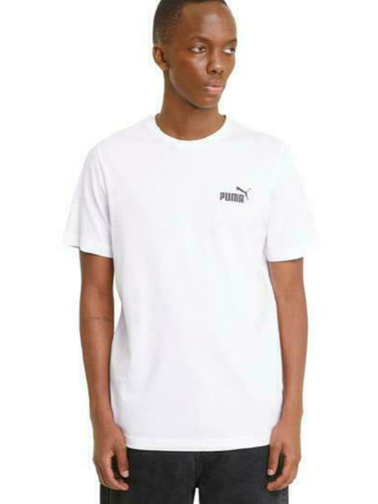 Puma Men's T-Shirt with Logo White