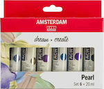 Royal Talens Amsterdam All Acrylics Portrait 20ml 6τμχ Pearl