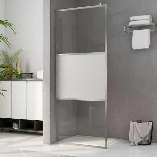 vidaXL Duschwand für Dusche 80x195cm Stoff
