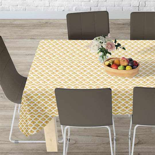 Lino Home Καρέ Cell 201 Gold 140x140εκ.