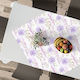 Lino Home Kariert Valquiria 501 Mauve 90x90cm