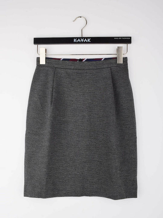 High-waisted Mini Skirt Gray