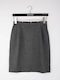 High-waisted Mini Skirt Gray