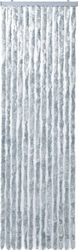 vidaXL Fabric Door Curtain Grey-White 90x200cm ...