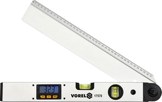 Vorel Digital Aluminum Angle Ruler with Protractor and Spirit Level 40cm