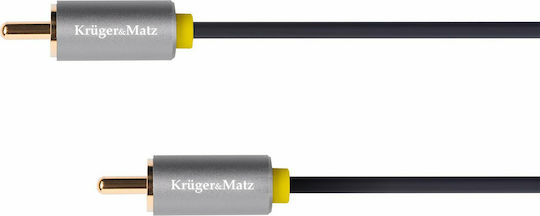 Kruger & Matz Cable RCA male - RCA male 0.5m KM1200