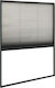 vidaXL Σίτα Παραθύρου Πλισέ Μαύρη από Fiberglass 160x110cm 148669