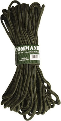 Mil-Tec Commando Rope Seil mit Durchmesser 5mm und Länge 15m Seil 5mm 15m Khaki 15941001-005