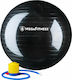 Ruilin Μπάλα Pilates 65cm , 1.28kg σε Μαύρο Χρώμα