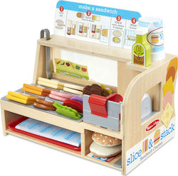 Melissa & Doug Kids Shop Πάγκος για Κατασκευή Σάντουιτς made of Wood