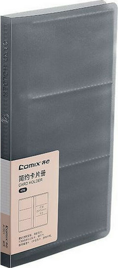 Comix PP για 60 Κάρτες Γκρι 10.5x19.3x1.1cm