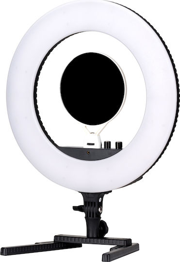 Nanlite Halo 14 Ring Led Ring Light 14cm 2700 - 6500K with Desktop Stand and Mobile Phone Holder
