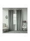 Beauty Home Κουρτίνα Συσκότισης με Τρουκς Ασημί 140x270εκ.