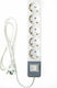 Osio Power Strip 5 Positions with Switch and Cable 1.5m