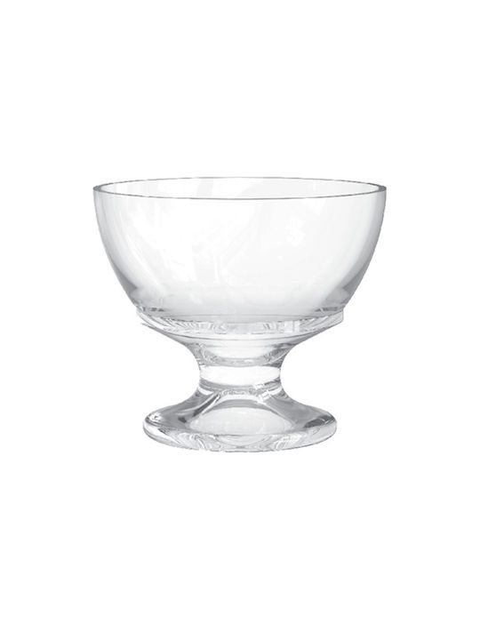 Max Home Gelateria Glass Ice Cream Bowl Διάφανο 3pcs