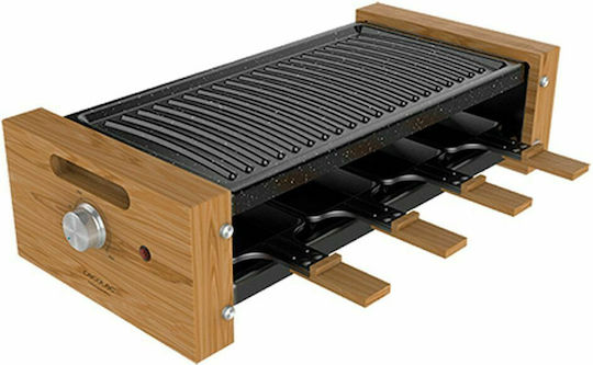 Cecotec Cheese Επιτραπέζια Ηλεκτρική Ψησταριά Raclette Αυλακωτής Πλάκας 1200W με Ρυθμιζόμενο Θερμοστάτη