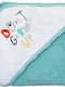 Nef-Nef Homeware Căpușă-Bebeluș Cu glugă Don't Grow Up Aqua