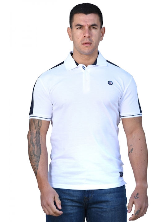 Splendid Ανδρικό T-shirt Polo Λευκό