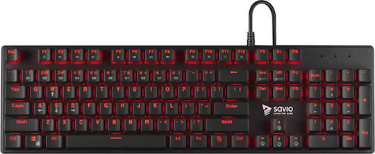 Savio Tempest RX FULL Gaming Μηχανικό Πληκτρολόγιο με Outemu Red διακόπτες και Φωτιζόμενα πλήκτρα (Αγγλικό US)