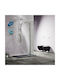 Tema Duschwand 70x195cm Klarglas Chrom